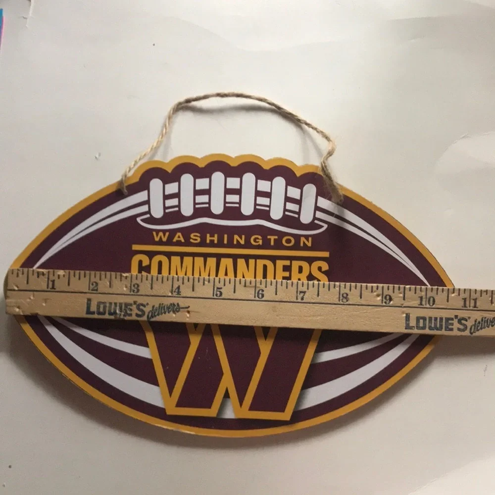 NFL Commanders Football Sign - Picture 3 of 6